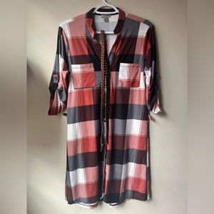 Woman’s button down dress